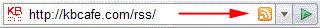 RSS icon on Mozilla Firefox 2.0 address bar found through autodiscovery